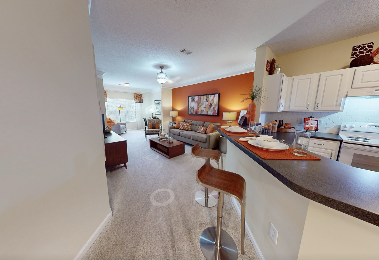 Tur virtual 3D Matterport apartament cu vedere spre bucătărie