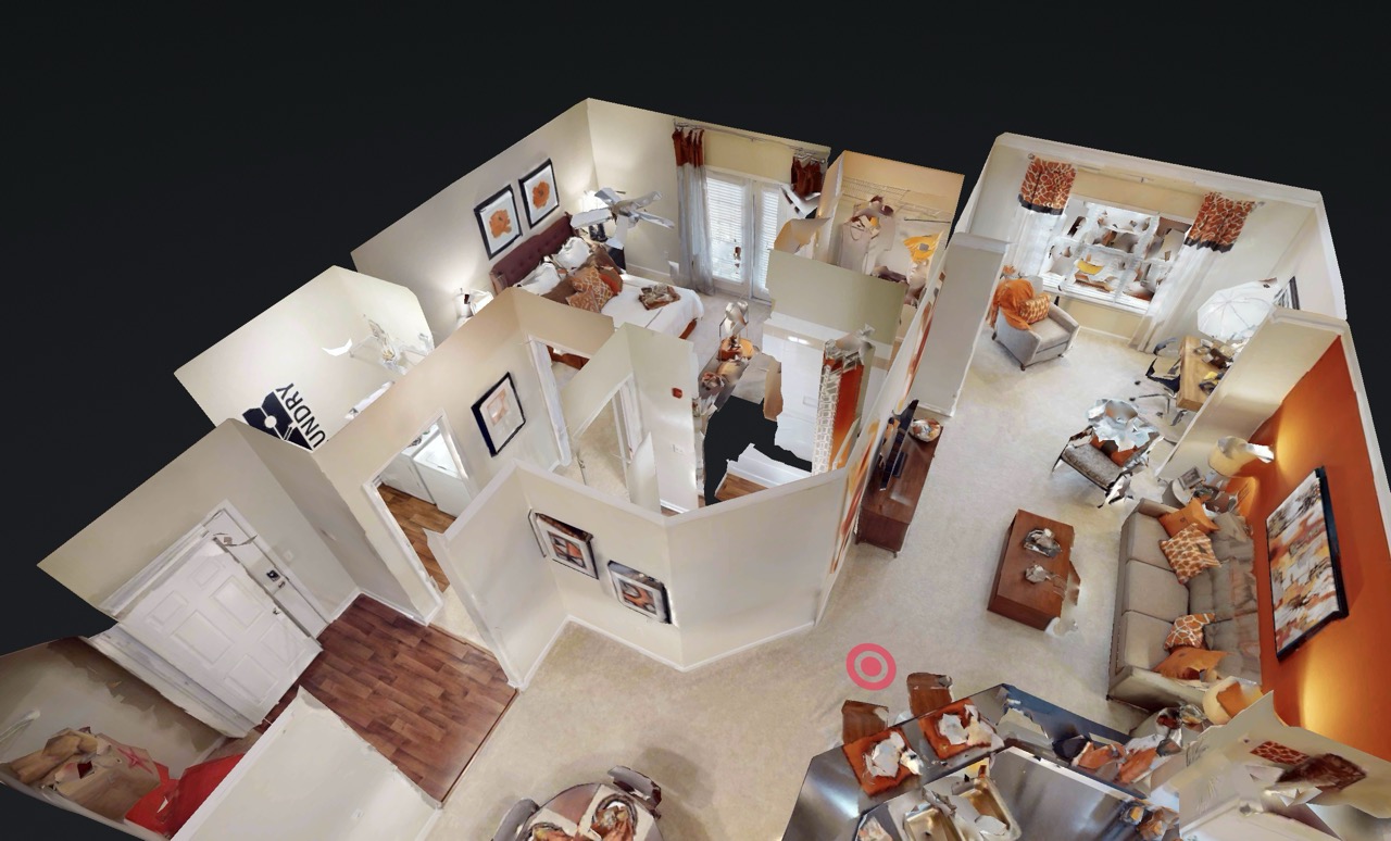 Tur virtual 3D Matterport apartament în vedere dollhouse